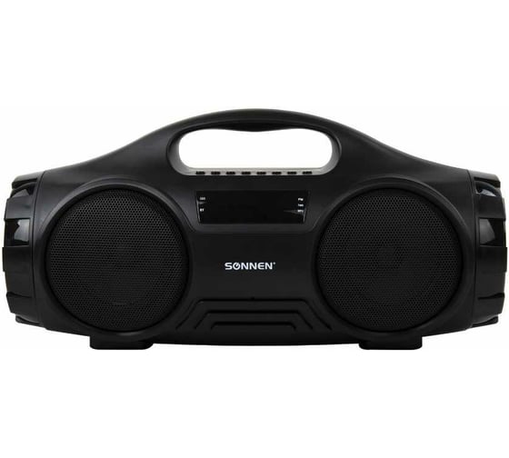Портативная колонка SONNEN B332, 16 Вт, Bluetooth, FM-тюнер, microSD, MP3-плеер, черная 513480