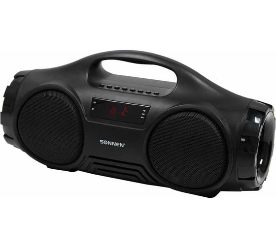 Портативная колонка SONNEN B332, 16 Вт, Bluetooth, FM-тюнер, microSD, MP3-плеер, черная 513480