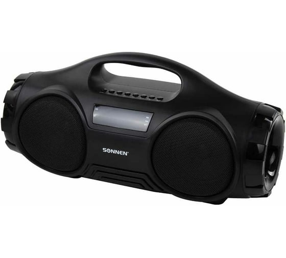 Портативная колонка SONNEN B332, 16 Вт, Bluetooth, FM-тюнер, microSD, MP3-плеер, черная 513480