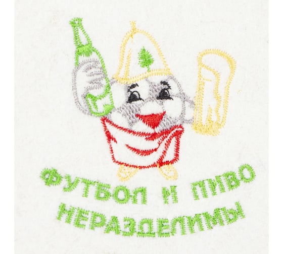 Шапка Банная линия Эко "Футбол и пиво не разделимы" 11-080