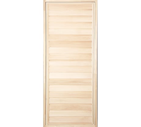 Дверь для бани Банная линия глухая, горизонтальная, 1.9x0.7 м, липа, класс А, коробка липа, петли 12-934