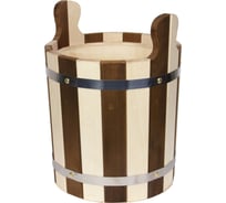 Запарник Банная линия Капучино 18 л, с пластиковой вставкой, липа 12-428