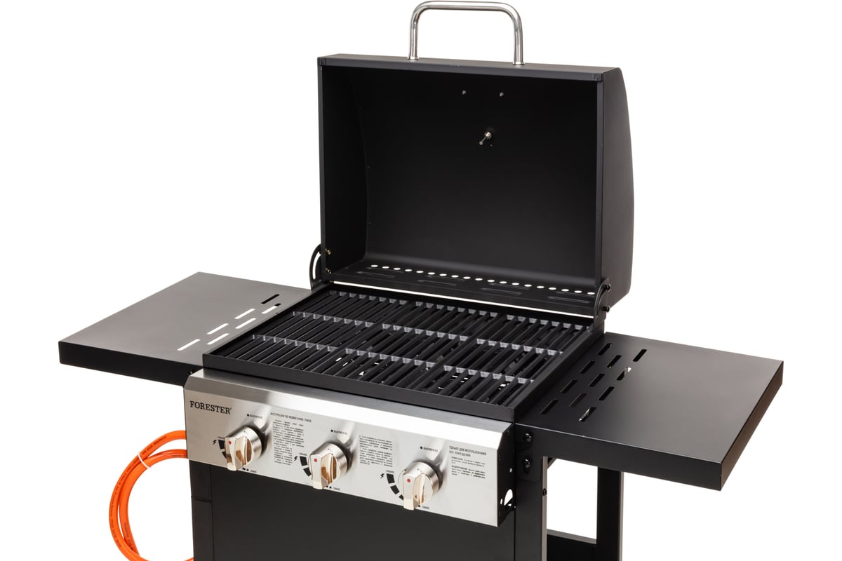 Газовый 3-х комфорочный гриль Forester решетки-гриль, полка для ...