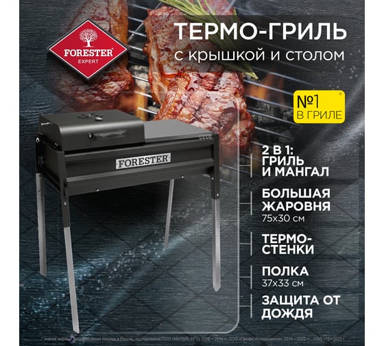 Термо-гриль с крышкой и столом Forester BQ-703