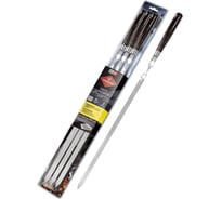 Набор шампуров Forester большие, 6 шт., с деревянными ручками RZ-60WL