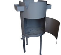 Печь для казана с дверкой и регулировкой тяги Станкоинструмент и оснастка 8-10 л 4811381026499