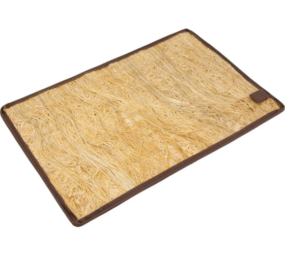 Прямоугольный коврик из лыка Банная линия 30x45 см 11-242 1