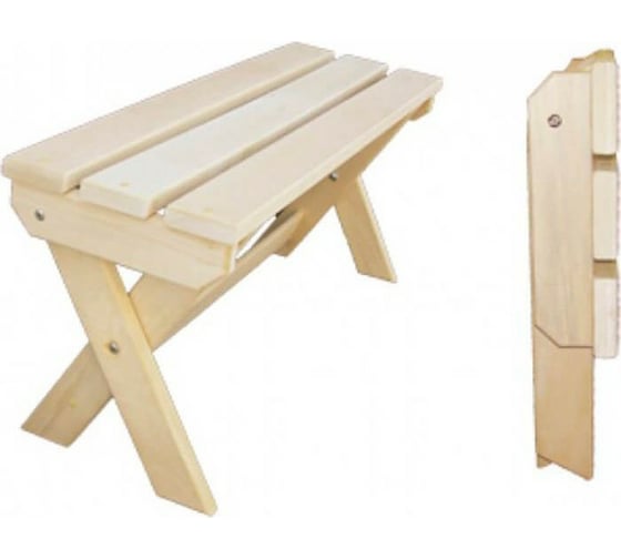 Складная лавка Банная линия 100x33x44 см, липа 12-790