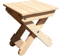 Раскладной табурет Банная линия 40x51x9 см, липа 12-793