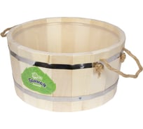 Ушат Банная линия 10 л, с пластиковой вставкой 12-453
