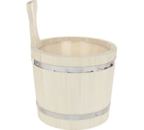 Ушат Банная линия 6 л, с пластиковой вставкой 12-452