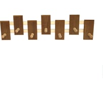 Вешалка Бацькина Баня Zebra 7 крючков, термированная, для мочалок 30785