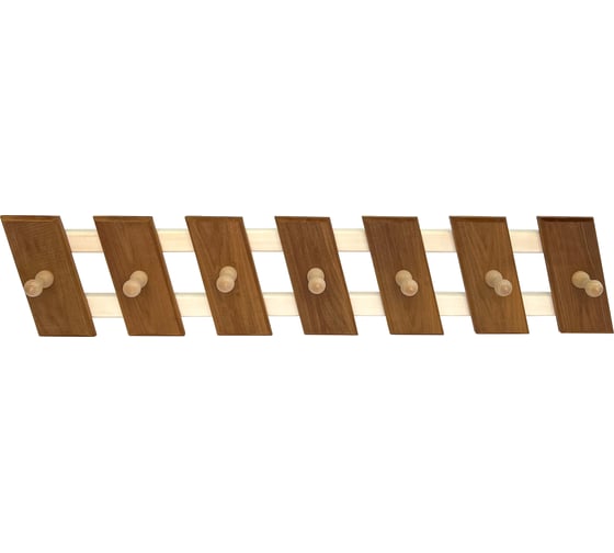 Вешалка Бацькина Баня Zebra Incline 7 крючков, термированная 30780 1