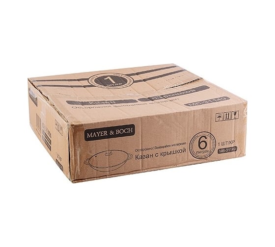 Казан MAYER&BOCH 31149 Казан чугун  6,0 л , стек./крышка MB (х1)