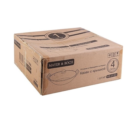 Казан MAYER&BOCH 31151 Казан чугун  4,0 л , стек./крышка MB (х1)