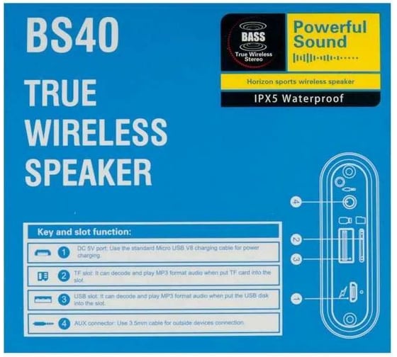 Портативная bluetooth колонка Hoco BS40 Desire song sports wireless speaker, синий 797801