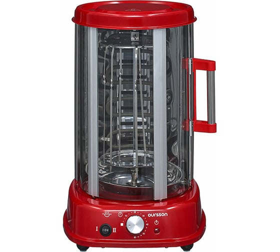 Вертикальная печь-гриль OURSSON Красный VR1522/RD
