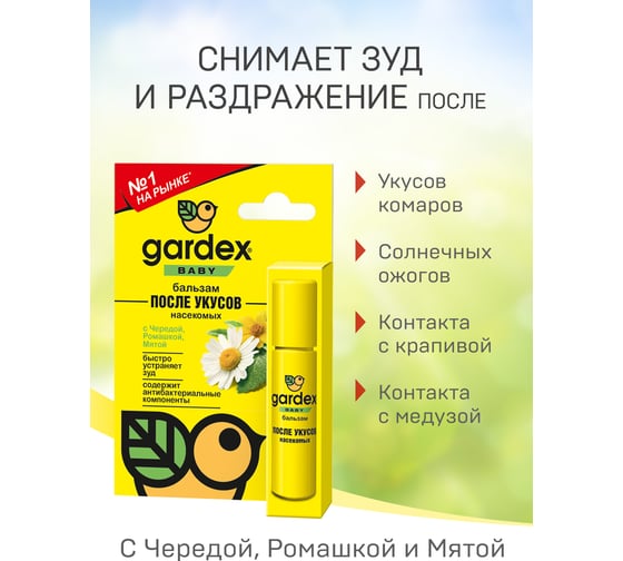 Бальзам после укусов Gardex Baby 0157