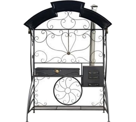 Кованый мангал с крышей ООО Маркет Колизей МК2277