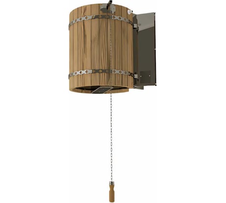 Обливное устройство для бани VVD Ливень деревянное обрамление ТЕРМО, 50 л 1126