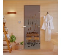 Дверь для бани DoorWood Банька бронза матовая, 2000x800 мм УТ-00014712