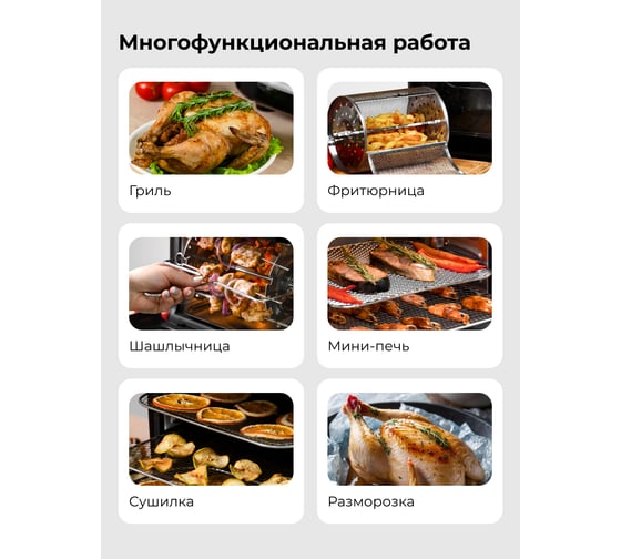 Мультифункциональный аэрогриль Galaxy LINE GL гл2523л 7021725230