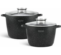 Набор круглых казанов EDENBERG 6.2 л, 10 л EB-8133