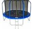 Батут с лестницей SportElite 12FT 3.66 м, GAME фиберглас с принтом, защитной сеткой внутрь FR-50-12FT 1
