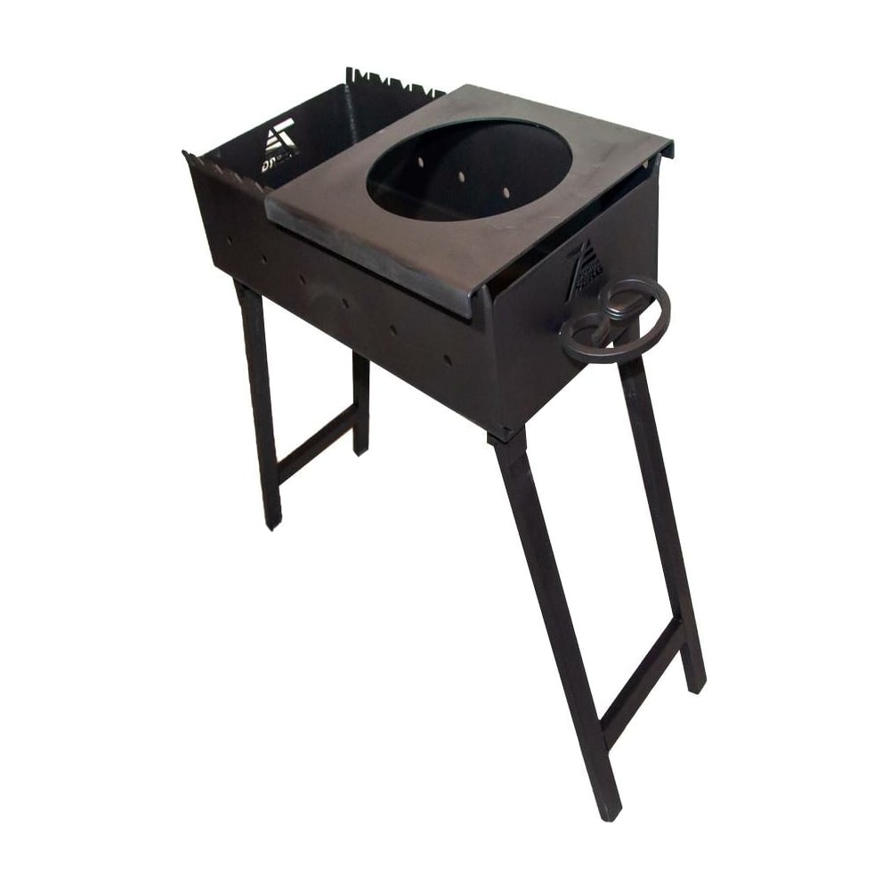 Складной мангал SevenBerg мс600 сталь 3 мм, с подказанником ...