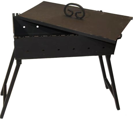 Складной мангал SevenBerg мс600 сталь 3 мм, с крышкой 4687202999712