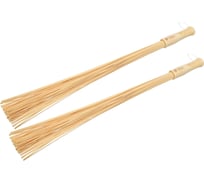 Набор из 2-х массажных, бамбуковых веников, для бани и сауны Банные штучки 33700