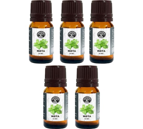 Эфирное масло Бацькина баня Мята 5 шт. натуральные аромамасла для бани 16008-5-набор-ВИ