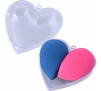 Набор из 2-х спонжей для макияжа в контейнере МУЛЬТИДОМ Сердце VL17-15