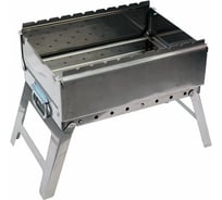 Мангал НМК СИБИРЬ-10 Н складной, нержавеющая сталь НМК060009