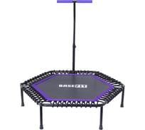 Батут с держателем Basefit TR-401 122 см, фиолетовый УТ-00016381