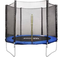 Батут c сеткой Basefit TR-201 244 см, синий УТ-00012312