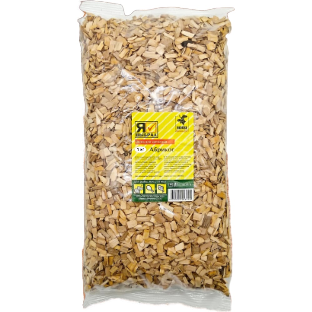 Абрикосовая щепа для домашнего, горячего и холодного копчения Бацькина ...