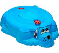 Песочница-бассейн PalPlay Собачка с крышкой 432 голубая 1383