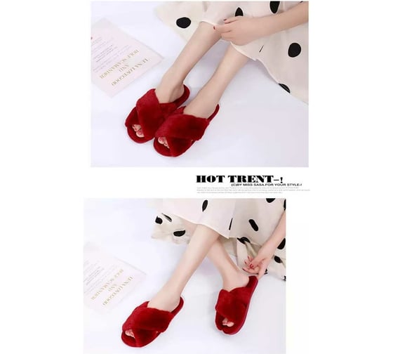 Тапочки ZDK Homium размер 38-39, красные soft38-39red