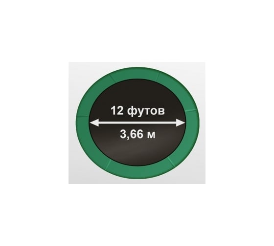 Батут с внутренней страховочной сеткой и лестницей Arland 12FT ARL-TP-1204_I_DG