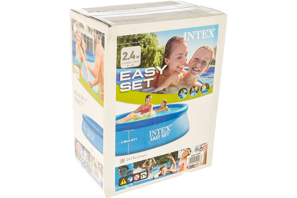 Бассейн INTEX Easy Set 244х76см 28110 - выгодная цена, отзывы ...
