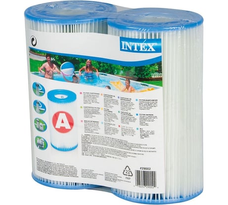 Картридж "А" для фильтр-насоса х8604, хх638, хх636, 28672 блок 2шт INTEX 29002