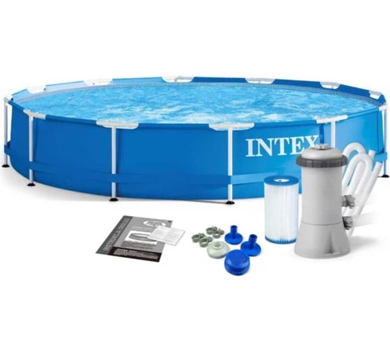 Бассейн каркасный INTEX 366х76см фильтр-насос 220В 28212