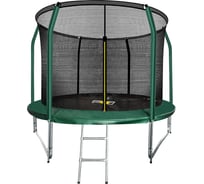 Батут с внутренней страховочной сеткой и лестницей Arland Премиум 14FT ARL-TP-1404_I_DG