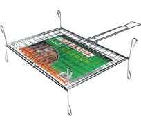 Двойная решетка для гриля на ножках Green glade 7023
