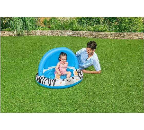 Детский надувной бассейн c навесом BestWay Safary Sun 97x66 см 52559 104785