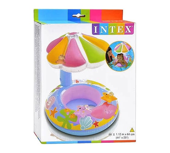 Круг с трусами и навесом 112х64см INTEX 56583