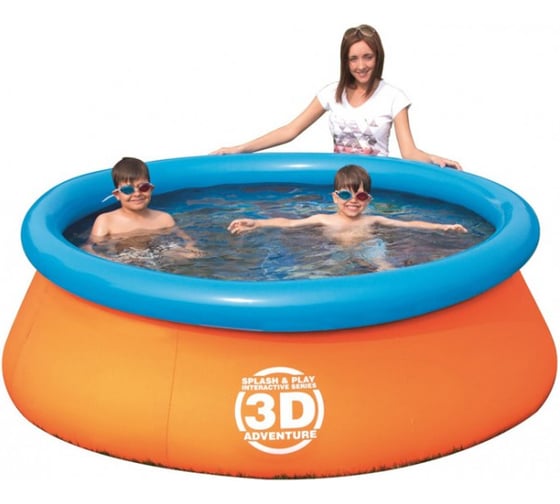 Бассейн BestWay с 3D рисунком, 213х66см, 1610л 57244 1