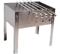 Мангал ООО Агростройлидер ASL 350x250x140x0.5 мм, 5 шампуров уголок 370x10x0.5 мм, в коробке САД-16.03