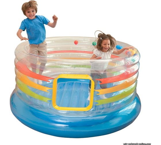 Игровой центр-батут с окном, 182х86 см Intex 48264NP